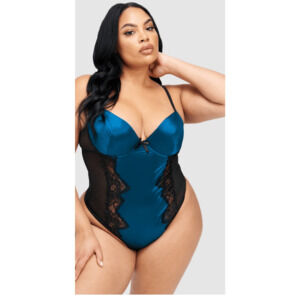 Fredericks Of Hollywood Beatrice Satin Teddy Size Small MSRP $54.50